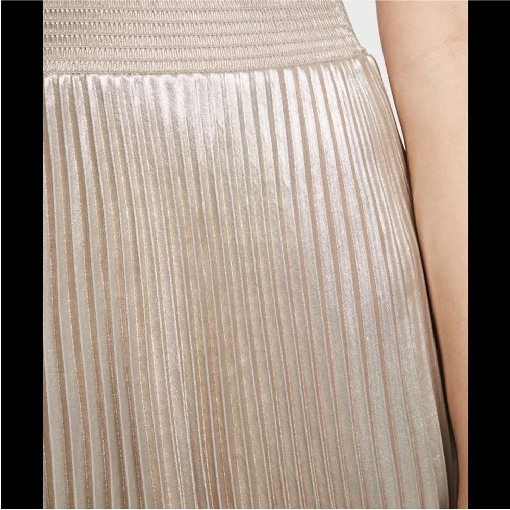 A.L.C. Renzo Pleated Halter Dress Size 8 - Picture 3 of 7